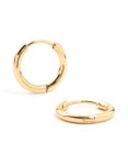 Waterproof Gold Plated Stainless Steel Core Clicker EARRINGS 14 Mm