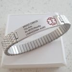 CBA101405 - Men's Personalized Medical Alert Stretch Bracelet Stainless Steel