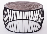 Four Corners Wood And Metal Coffee Table CTHET182