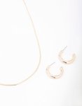 Goldair Gold Snake Chain Jewellery Set