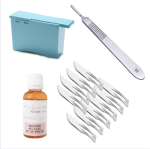 Swann-morton NO.10 Blades Scalpel Handle NO.3 Remover Box & The Skin Lab Pomegranate Seed Oil