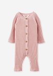 Cotton On Organic Knit Long Sleeve Romper - Zephyr
