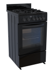 Defy 3 Burner 1 Solid Plate Gas Stove Black DGS578