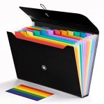 Expanding File Folder 13 Pockets Accordion File Holder Organizer A4 Letter Size Paper Document Receipt Organizer Accordian Filin