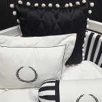 Black Striped Scatter Cushion