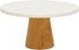 Marble Top Cake Stand Premium Dessert & Display Platter 20CM Marble Wooden Cake Server