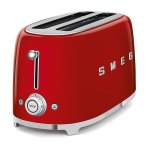 Smeg Red 50S Retro Style 4 Slice Toaster TSF02RDSA