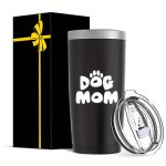 20OZ Dog Mom Insulated Tumbler - 304 Stainless Steel Travel Mug Coffee Cup Gift For Pet Owners Women Leakproof Ideal For Outdoor