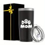 20OZ Dog Mom Insulated Tumbler - 304 Stainless Steel Travel Mug Coffee Cup Gift For Pet Owners Women Leakproof Ideal For Outdoor Sports And Fitness