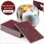10pcs Magic Emery Sponges - Super Durable Rust & Pot Remover Dishwashing Scouring Pads - Essential Household Cleaning Kit