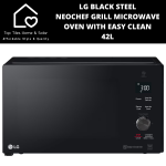 LG Black Steel Neochef Grill Microwave Oven With Easy Clean - 42L