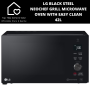 LG Black Steel Neochef Grill Microwave Oven With Easy Clean - 42L