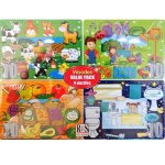 10 Pce Rgs My World 4 Wood Puzzles