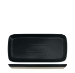 Nova Mezzo Black Rectangular Plate 18X10CM