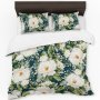 White Blooming Peony Bush Duvet Cover Set By Mark Van Vuuren Queen