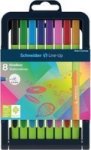 Line-up 0.4MM Fineliners - Case Stand Of 8 Colours