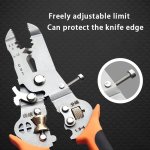 Professional Electrician's Multi-purpose Wire Stripper - Durable High Carbon Steel Cable & Wire Cutting Tool For All Electrical
