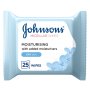 Johnsons Cleansing Face Micellar Wipes Moisturising Dry Skin Pack Of 25 Wipes