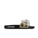 Pool Slide Chain Mule -platinum