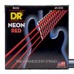 Dr 5ER Bass Hi-def Neon Red Neon 4 Strings - 40-105