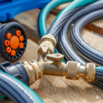 Brass 2-WAY Garden Hose Splitter With Stop Valves