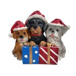 Dogs Wearing Santa Hats 311X19X25CM
