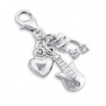 C14-C8069 - 925 Sterling Silver Music Dangle For Charm Bracelet