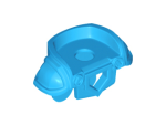 Parts Dark Azure Minifigure Armor Breastplate With Shoulder Pads Large Pentagonal Cutout And 4 Studs On Back 22402