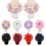 1 Pair Of Kid's Cotton Blend Fashion Lace Trim Low-cut Socks Comfy & Breathable Soft & Elastic Thin Socks For Spring And Summer