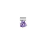 Seimia Charm - Heart Violet Stone