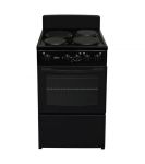 Univa 50CM 3 Solid Plate Black Electric Freestanding Stove - U305-1