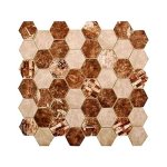 Atlantic Hexagon Eco Patch Glass Mosaic
