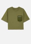 PoP Candy Zip Pocket Tee - Olive Green