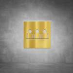Meeting Room boardroom Sign D02 - Polished Brass