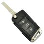 3 Button Car Key Case Shell - Cmpatible With Vw Golf 7 / Polo Tsi MK7