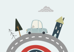 Over The Hill - Wall Art Print - A1