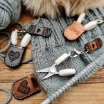 MINI Knitting Scissors Set With Protective Case And Storage - Perfect For Crochet Embroidery Knitting And Cross Stitching