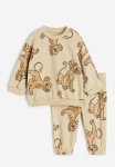 2-PIECE Sweatshirt Set - Beige
