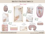 Cot Duvet Bedding Boho Dusty Pink Orchid Pampas Set