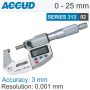 Dig. Outside Micrometer 25 Mm 0.003 Mm Acc IP65. 0.001 Mm Res.