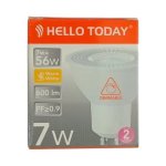 GU10 LED Dimmable Bulb 7W 3000K Warm White