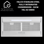 Falco Stainless Steel Fully Integrated Cookerhood - 52CM FAL-52-U68SS