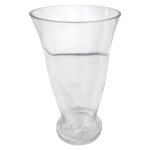 Hanxi Tulip Glass Vase Transparnet 25CM