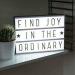 LED Message Light Up Box Black Cards