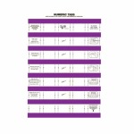 33MM Numeric Labels D purple 5SHT