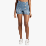 Sissy Boy High Waist Flat Front Shorts Welt Pockets Button Detail Lt Vintage - 18-42