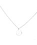 10 Mm Sterling Silver Plain Round Plate Necklace