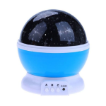 Rotating Star Projector Night Light - Blue
