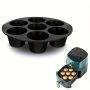 Versatile Silicone Air Fryer Muffin & Cake Pan - 7-CUP Non-stick Baking Cup For St. Patrick's Day Treats Durable Abs Material