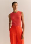 Merino Blend Knit Sleeveless Top